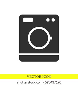 Washing machine vector icon