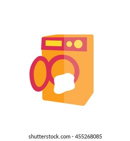 Washing machine vector icon art