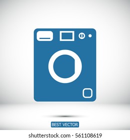 washing machine vector icon, vector best flat icon, EPS