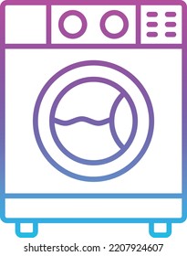 Washing Machine vector icon. Can be used for printing, mobile and web applications.