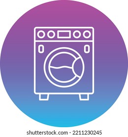Washing Machine vector icon. Can be used for printing, mobile and web applications.