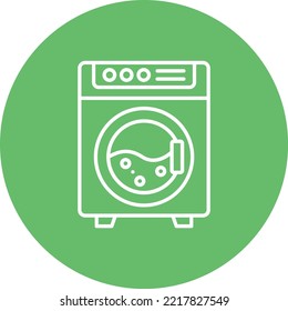 Washing Machine vector icon. Can be used for printing, mobile and web applications.