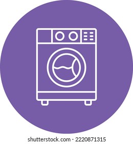 Washing Machine vector icon. Can be used for printing, mobile and web applications.