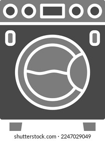 Washing Machine vector icon. Can be used for printing, mobile and web applications.