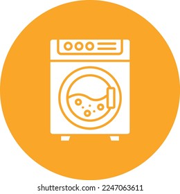 Washing Machine vector icon. Can be used for printing, mobile and web applications.