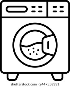 Washing Machine vector icon. Can be used for printing, mobile and web applications.