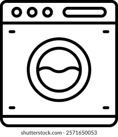 Washing Machine vector icon. Can be used for printing, mobile and web applications.