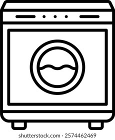 Washing Machine vector icon. Can be used for printing, mobile and web applications.