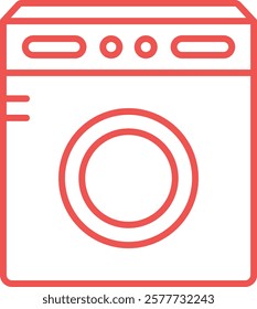 Washing Machine vector icon. Can be used for printing, mobile and web applications.