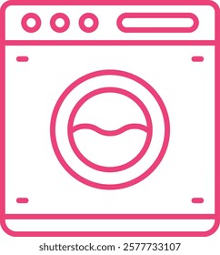 Washing Machine vector icon. Can be used for printing, mobile and web applications.