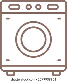 Washing Machine vector icon. Can be used for printing, mobile and web applications.