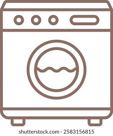 Washing Machine vector icon. Can be used for printing, mobile and web applications.