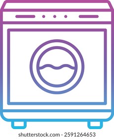 Washing Machine vector icon. Can be used for printing, mobile and web applications.