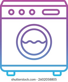 Washing Machine vector icon. Can be used for printing, mobile and web applications.