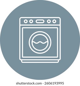 Washing Machine vector icon. Can be used for printing, mobile and web applications.