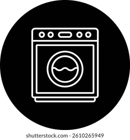Washing Machine vector icon. Can be used for printing, mobile and web applications.