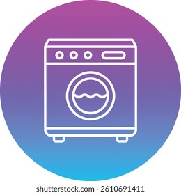 Washing Machine vector icon. Can be used for printing, mobile and web applications.
