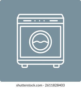 Washing Machine vector icon. Can be used for printing, mobile and web applications.