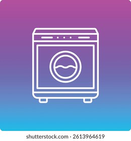 Washing Machine vector icon. Can be used for printing, mobile and web applications.