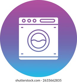 Washing Machine vector icon. Can be used for printing, mobile and web applications.