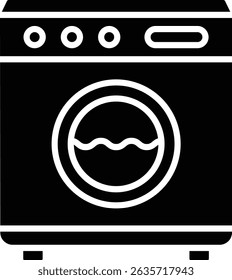 Washing Machine vector icon. Can be used for printing, mobile and web applications.