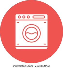 Washing Machine vector icon. Can be used for printing, mobile and web applications.