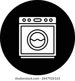 Washing Machine vector icon. Can be used for printing, mobile and web applications.