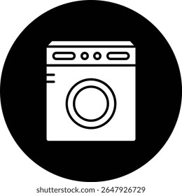 Washing Machine vector icon. Can be used for printing, mobile and web applications.
