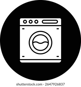Washing Machine vector icon. Can be used for printing, mobile and web applications.
