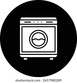 Washing Machine vector icon. Can be used for printing, mobile and web applications.