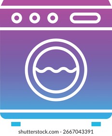 Icono del Vector de la lavadora. Se puede utilizar para aplicaciones de impresión, móviles y de Web.