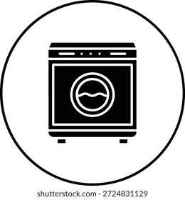 Icono del Vector de la lavadora. Se puede utilizar para aplicaciones de impresión, móviles y de Web.
