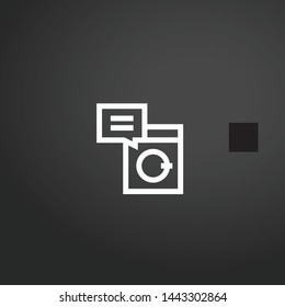 Washing Machine vector icon. Washing Machine concept stroke symbol design. Thin graphic elements vector illustration, outline pattern for your web site design, logo, UI. EPS 10.