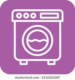 Máquina de lavar Ícone Vetor Design Illustration