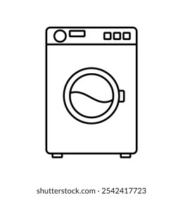 Washing machine vector icon. Washing illustration sign. laundry symbol.