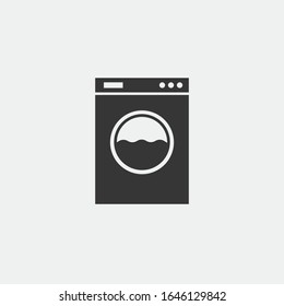 washing machine vector icon laundry