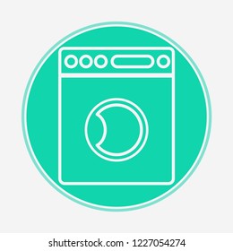 Washing machine vector icon sign symbol