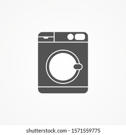 Washing machine vector icon sign symbol