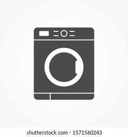Washing machine vector icon sign symbol