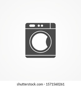 Washing machine vector icon sign symbol
