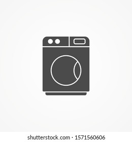 Washing machine vector icon sign symbol