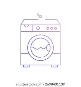 Icono de Vector de lavadora ilustración de stock