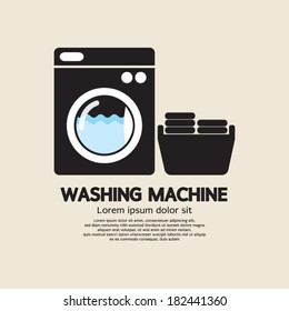 Washing Machine Vector Illustration