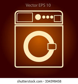 washing machine vector illustration