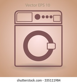 washing machine vector illustration