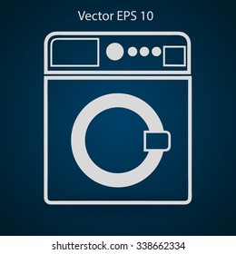 washing machine vector illustration