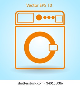 washing machine vector illustration