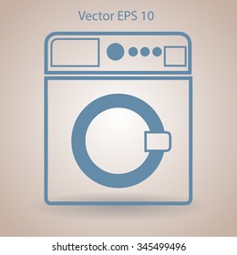 washing machine vector illustration