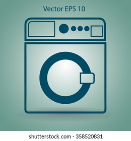 washing machine vector illustration