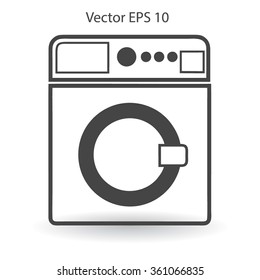 washing machine vector illustration